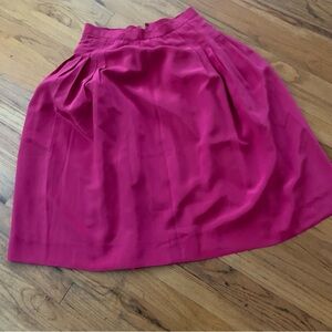 Vintage Fuchsia Midi Skirt